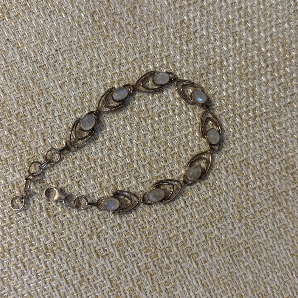 Silver Moonstone Bracelet